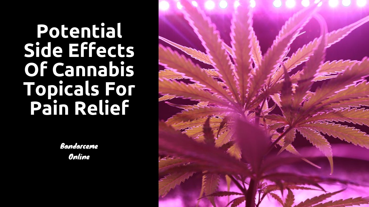 Potential Side Effects of Cannabis Topicals for Pain Relief